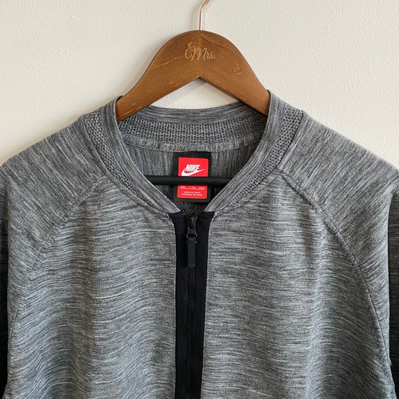 Nike Tech Knit Full Zip Bomber Sweater - Picture 2 of 6